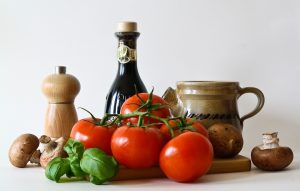 Ingrédients de cuisine pour une salade