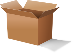 Une boite en carton