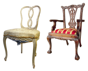 Des vieilles chaises