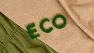 éco sur du textile