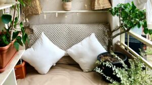 plante sur salon extérieur