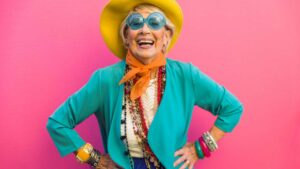 femme avec un style unique