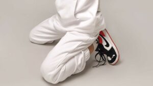 jogging blanc en parfait état