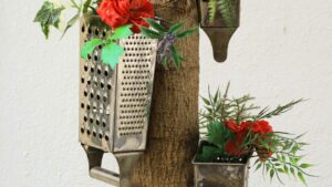 upcycling décoration jardin