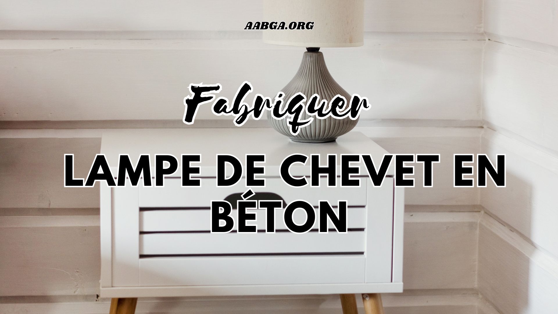 lampe de chevet en béton