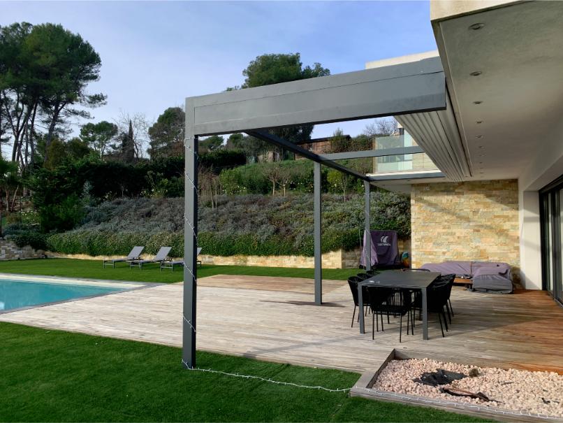 jardin pergola bioclimatique