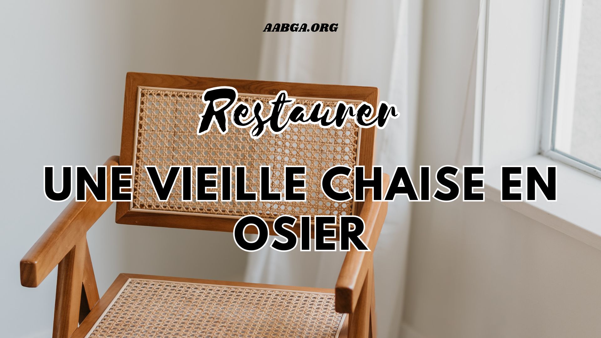 restaurer chaise en osier chaise en osier